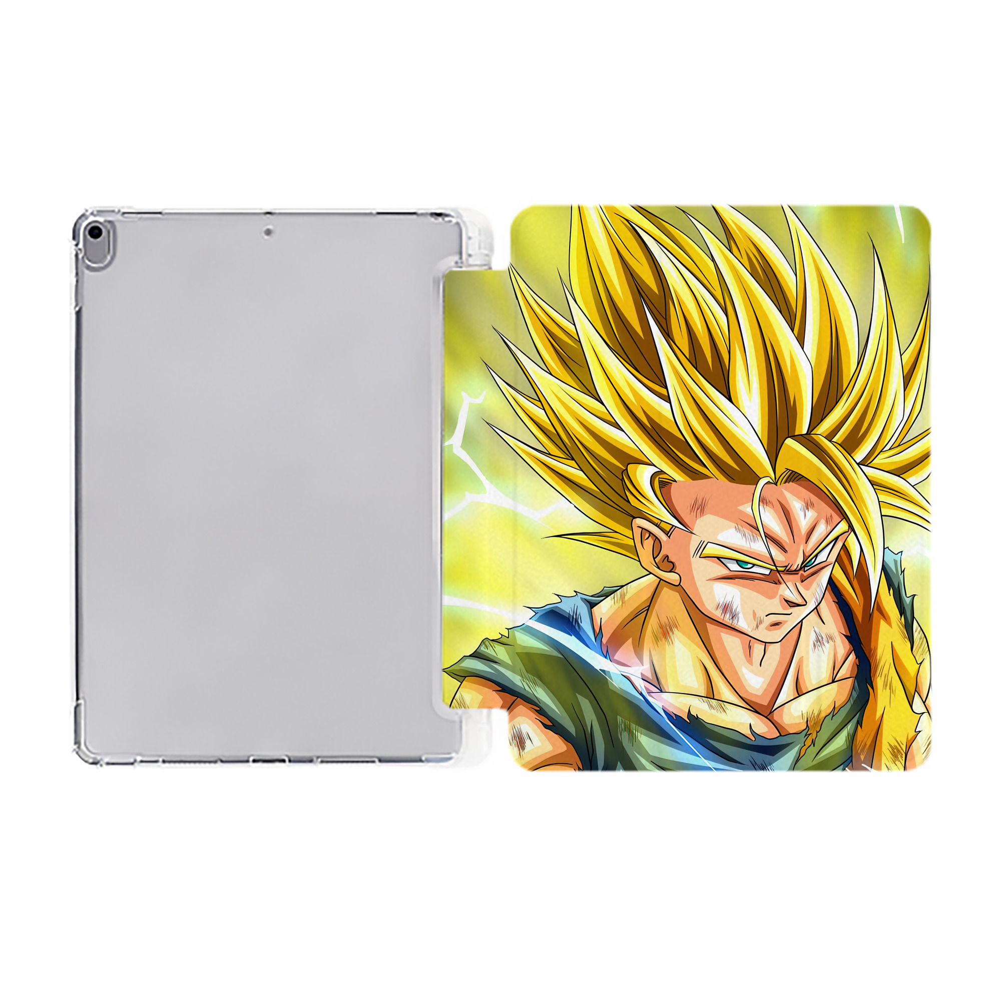（画像用） ドラゴンボール DRAGON BALL IPad ケース ペン収納付き 三つ折りスタンド PUレザー×シリコン 対応機種9.5/10.5/10.9インチ